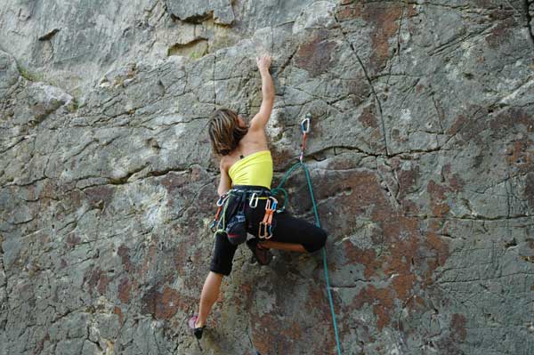 Pension und Klettern in el chorro Regula klettert Albercones 6a el chorro
